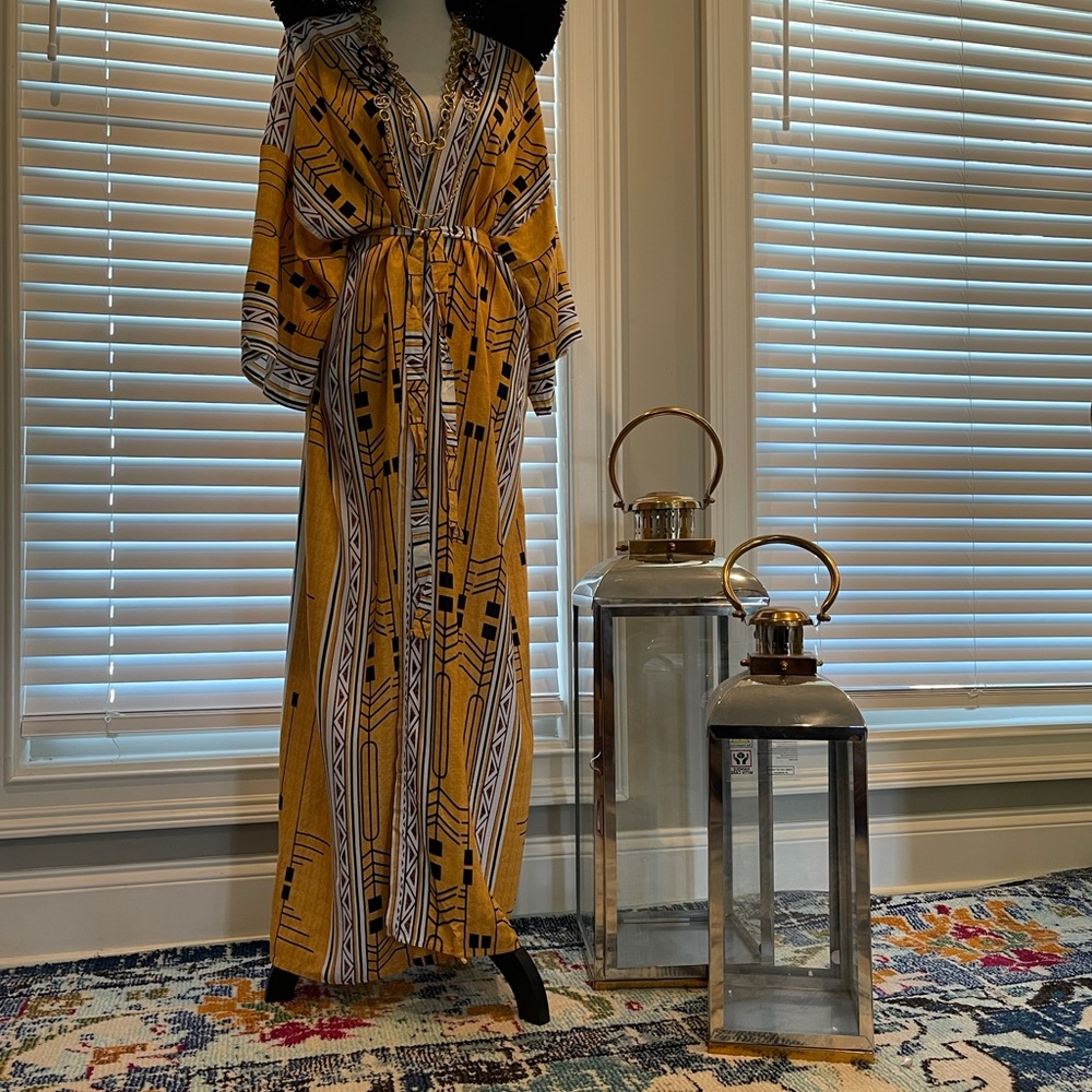 Bohemian Elegant self belted  Kimono/Dress tunic - Picture 14 of 16